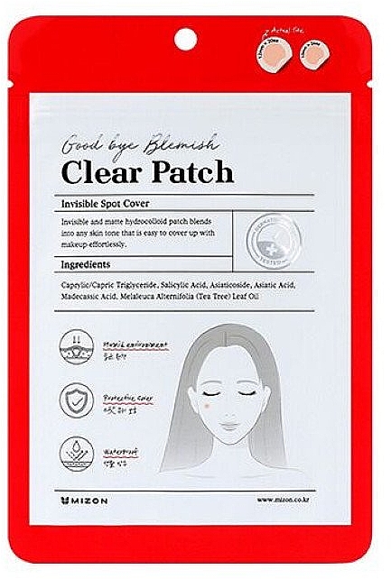 Aufkleber gegen Hautentzündungen - Mizon Good Bye Blemish Clear Patch — Bild N1