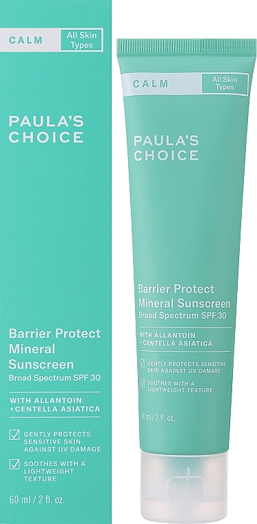 Sonnenschutzcreme für das Gesicht - Paula's Choice Barrier Protect Mineral Sunscreen SPF30 — Bild N1