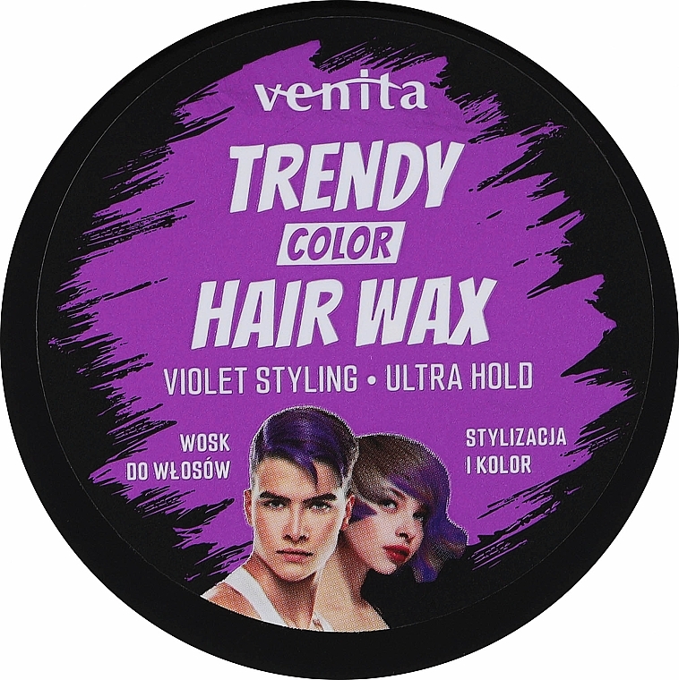 Farbiges Haarwachs - Venita Trendy Color Hair Wax — Bild N1