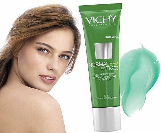 Anti-Falten Gesichtscreme für unreine und empfindliche Haut - Vichy Normaderm Anti-Age — Bild N3