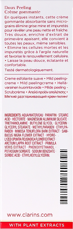 Sanfte Gesichtspeeling-Creme mit Primelextrakt - Clarins Gentle Peeling Smooth Away Cream — Bild N3