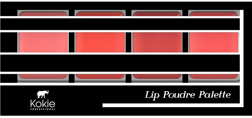 Lippenpuder-Palette - Kokie Professional Lip Poudre Lip Palette — Bild N1