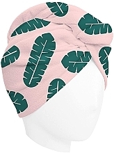 Turban-Handtuch - Coco & Eve Microfibre Towel Wrap Leaf Print — Bild N2