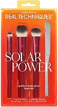 Make-up-Pinsel-Set - Real Techiques Solar Power Golden Hour Glow Base Set — Bild N2