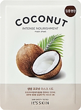 Düfte, Parfümerie und Kosmetik Intensiv nährende Tuchmaske für das Gesicht mit Kokosnuss - It's Skin The Fresh Mask Sheet Coconut
