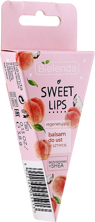 Revitalisierender Lippenbalsam mit Pfirsich und Sheabutter - Bielenda Sweet Lips Regenerating Lip Balm — Bild N2