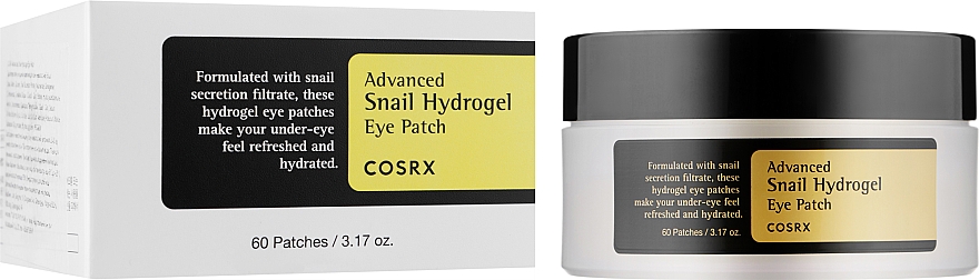 Hydrogel Patches für die Augenpartie mit Schneckenschleim - Cosrx Advanced Snail Hydrogel Eye Patch — Bild N2
