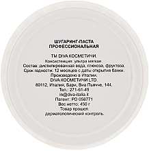 Ultraweiche Zuckerpaste - Diva Cosmetici Sugaring Professional Line Ultra Soft — Bild N6