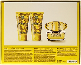Versace Yellow Diamond - Duftset (Eau de Toilette 50ml + Körperlotion 50ml + Duschgel 50ml) — Bild N2