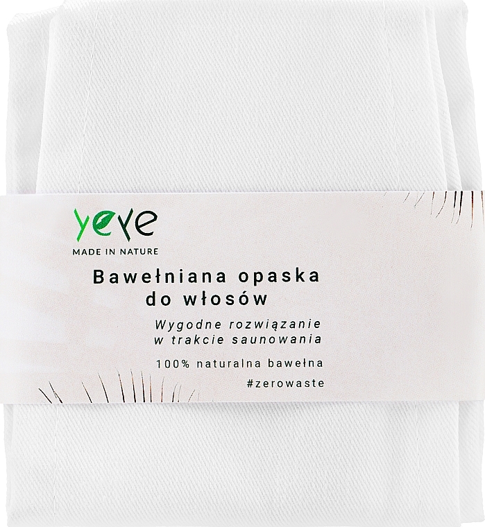 Stirnband aus Baumwolle weiß - Yeye — Bild N1