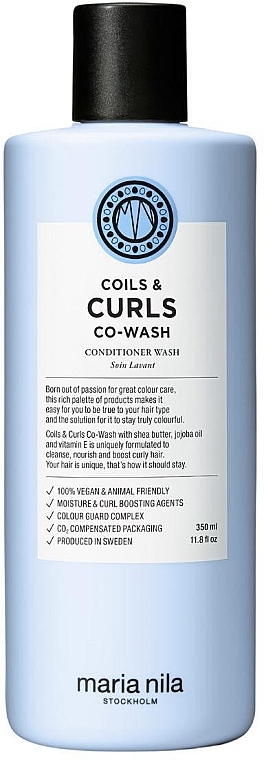 Feuchtigkeitsspendende Haarspülung - Maria Nila Coils & Curls Co-Wash  — Bild N2