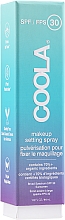 Düfte, Parfümerie und Kosmetik Make-up Fixierspray mit Hyaluronsäure LSF 30 - Coola Face Makeup Setting Spray SPF 30