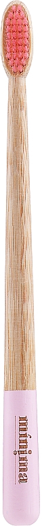 Bambuszahnbürste mittel rosa - Minima Organics Bamboo Toothbrush Medium — Bild N1