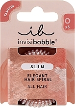 Düfte, Parfümerie und Kosmetik Spiral Haargummi - Invisibobble Slim Pink Monocle Elegant Hair Spiral 