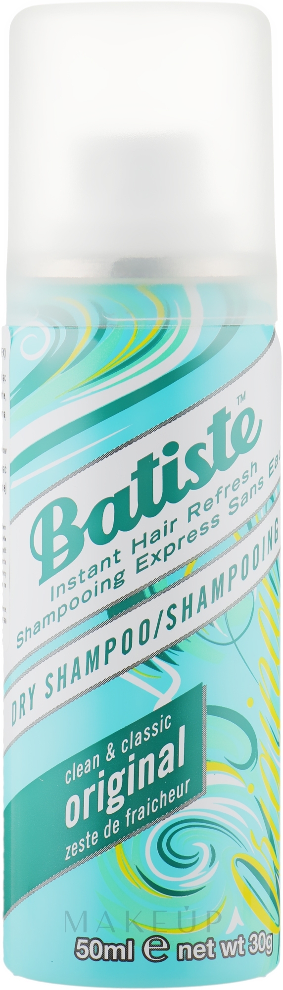 Trockenes Shampoo - Batiste Dry Shampoo Clean and Classic Original — Bild 50 ml