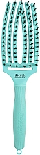 Düfte, Parfümerie und Kosmetik Haarbürste gebogen - Olivia Garden Fingerbrush Tropical Mint