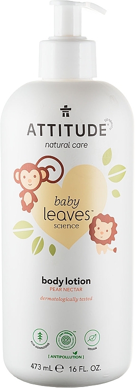 Körperlotion mit Birnennektar - Attitude Natural Body Lotion Pear Nectar — Bild N1