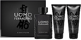 Salvatore Ferragamo Uomo Signature - Zestaw (Parfum/100 ml + Duschgel/100 ml + Aftershave Balsam/100 ml) — Bild N1