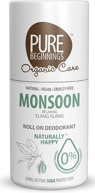 Deo Roll-on Monsoon - Pure Beginnings Eco Roll On Deodorant — Bild N1