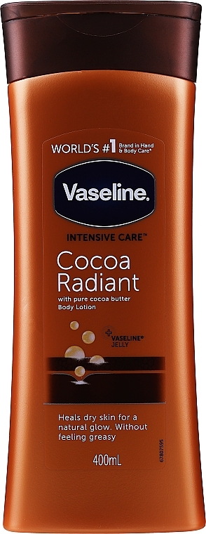 Feuchtigkeitsspendende Körperlotion mit reinem Kakaobutter - Vaseline Intensive Care Cocoa Radiant Lotion — Bild N3