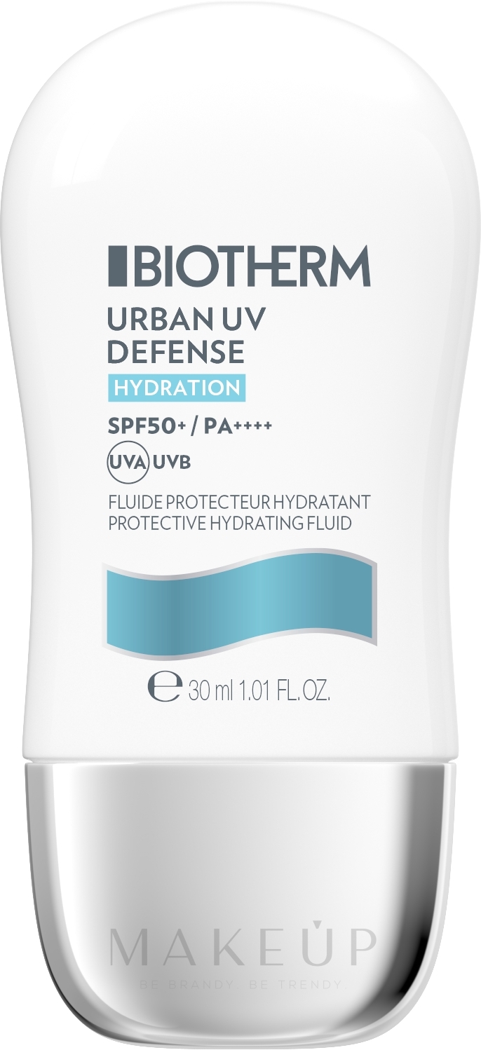 Feuchtigkeitsspendendes Sonnenschutzfluid für das Gesicht - Biotherm Urban UV Defense Protective Hydrating Fluid SPF 50+  — Bild 30 ml