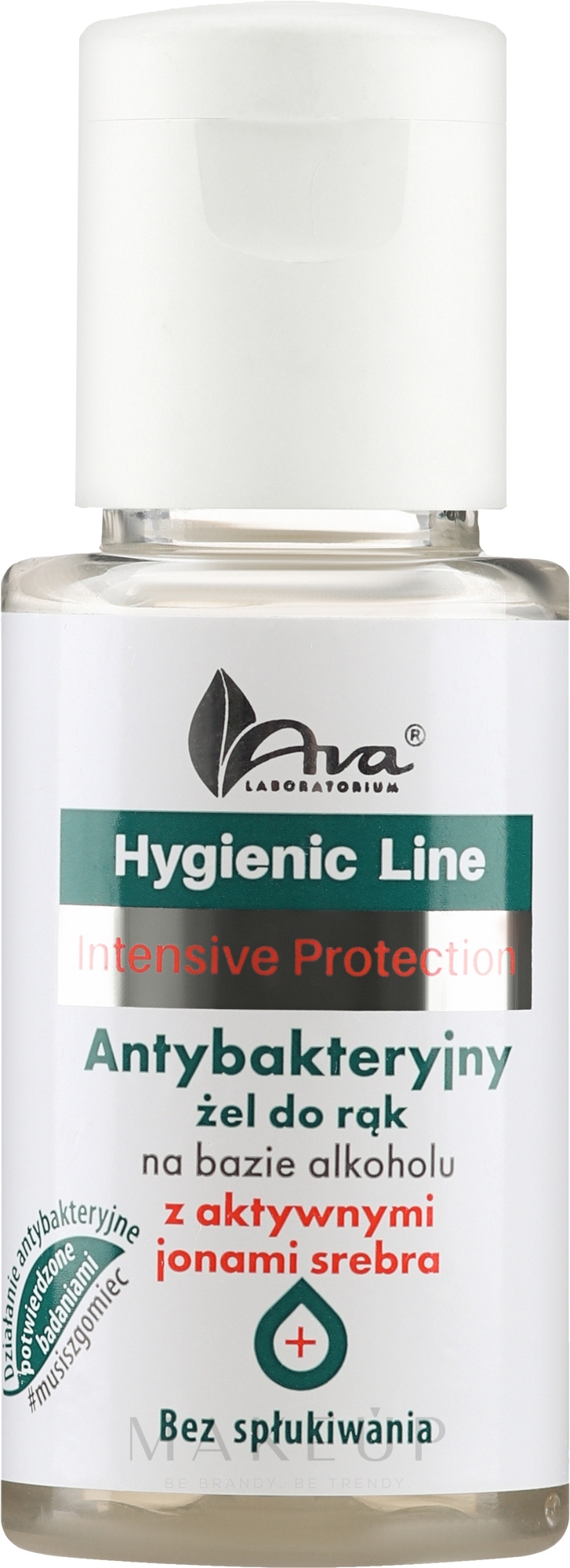 Antibakterielles Handwaschgel mit aktiven Silberionen - Ava Laboratorium Hygienic Line Hand Gel — Bild 50 ml