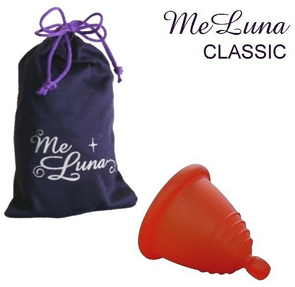 Menstruationstasse Größe S rot - MeLuna Classic Shorty Menstrual Cup Ball