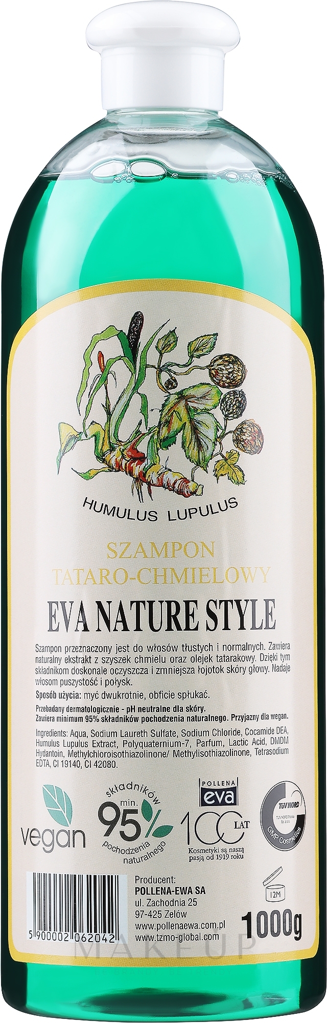 Shampoo mit Hopfen-Extrakt - Eva Natura Nature Style Tataro-Hops Shampoo — Bild 1000 ml