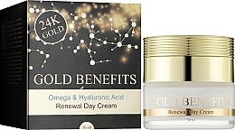 Erneuernde Tagescreme - Sea of Spa 24K Gold Gold Benefits Omega & Hyaluronic Acid Renewal Day Cream — Bild N2