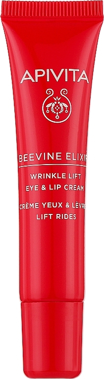 Straffende Anti-Falten Augen- und Lippencreme - Apivita Beevine Elixir Wrinkle Lift Eye & Lip Cream — Bild N1