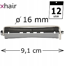 Dauerwellwickler d16 mm grau-schwarz 12 St. - Xhair — Bild N2