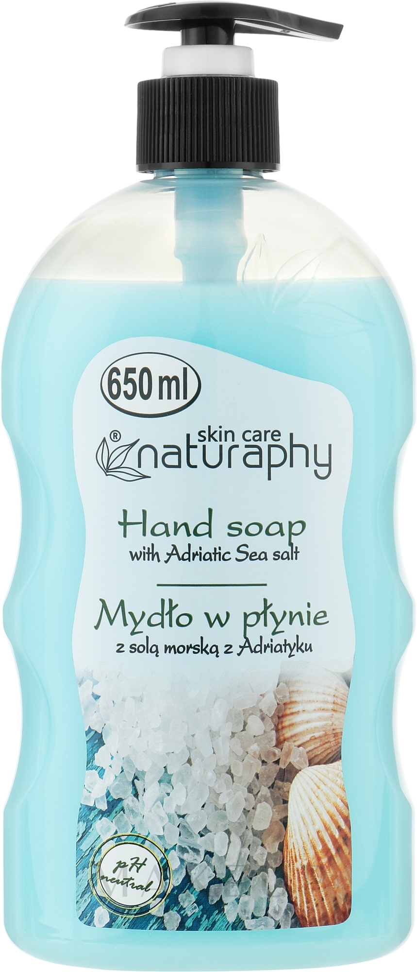 Flüssige Handseife mit Meersalz - Naturaphy Hand Soap — Bild 650 ml