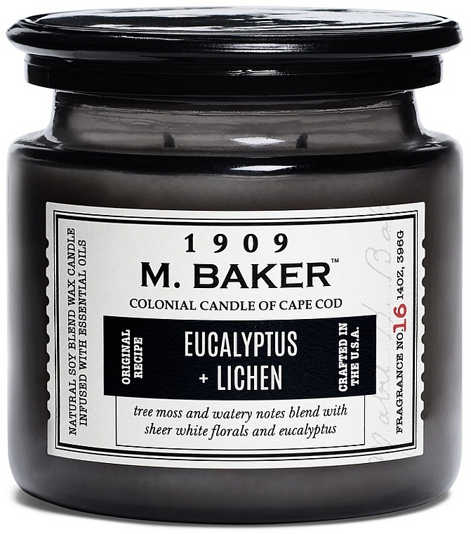 Duftkerze - Colonial Candle Black Tea Flora Scented Jar,M Baker Eucalyptus Lichen — Bild N1