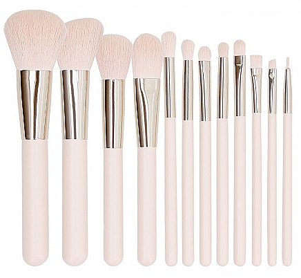 Professionelles Make-up Pinselset rosa 12 St. - Tools For Beauty Makeup Brush Set Pink — Bild N1
