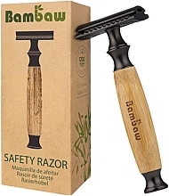 Düfte, Parfümerie und Kosmetik Wiederverwendbarer Rasierer mit Bambusgriff und auswechselbarer Klinge - Bambaw Bamboo Safety Razor Classic Dark