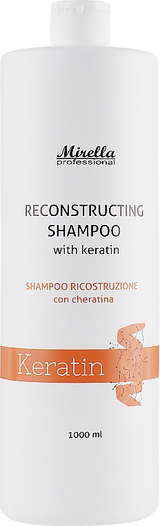 Feuchtigkeitsspendendes Shampoo mit Keratin - Mirella Hair Care Reconstructing Shampoo
