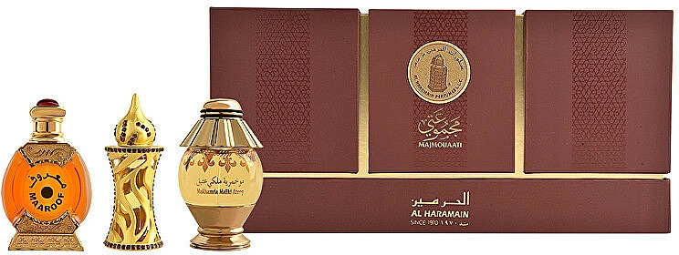 Al Haramain Mukhamria Maliki Ateeq - Duftset (Eau de Parfum 75ml + Parfümöl 25ml + Parfümöl 25ml) — Bild N1