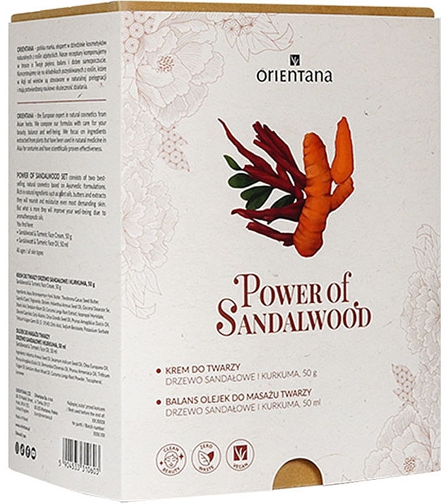 Set - Orientana Power Of Sandalwood (Gesichtscreme/50 g + Gesichtsöl/50 ml) — Bild N2