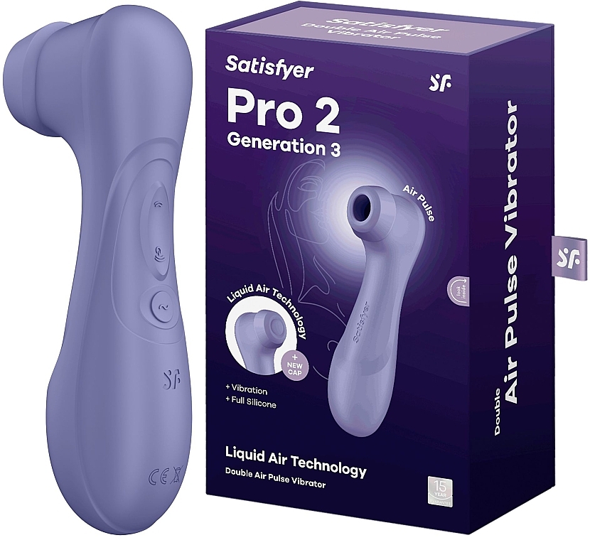 Vakuum-Klitoris-Stimulator 3 Generation lila - Satisfyer Pro 2 Generation 3 With Liquid Air Technology — Bild N1