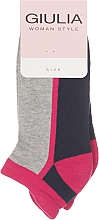 Düfte, Parfümerie und Kosmetik Frottee-Socken grau mit Fuchsia - Giulia