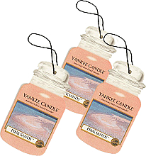 Düfte, Parfümerie und Kosmetik Auto-Lufterfrischer-Set - Yankee Candle Car Jar Pink Sands