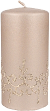 Düfte, Parfümerie und Kosmetik Dekorative Stumpenkerze Tiffany 7x14 cm champagner - Artman Tiffany Candle