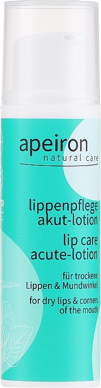 Lippenlotion für trockene, rissige und zu Herpes neigende Lippen und Mundwinkel - Apeiron Auromere Acute Lip Care Lotion — Bild N1