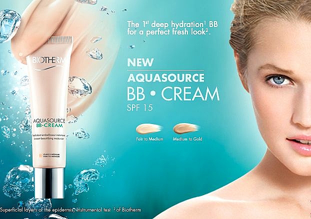 Feuchtigkeitsspendende BB Gesichtscreme LSF 15 - Biotherm Aquasource BB Cream SPF 15 — Bild N3