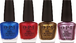 Nagellack-Set - OPI Metallic Mega Mix Mini Nail Laquers (lacquer/4x3.75ml) — Bild N2