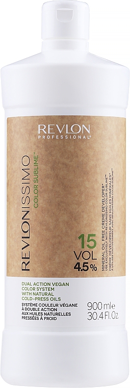 Creme-Peroxid 4,5% - Revlon Professional Revlonissimo Color Sublime Cream Oil Developer 15Vol 4,5% — Bild N1