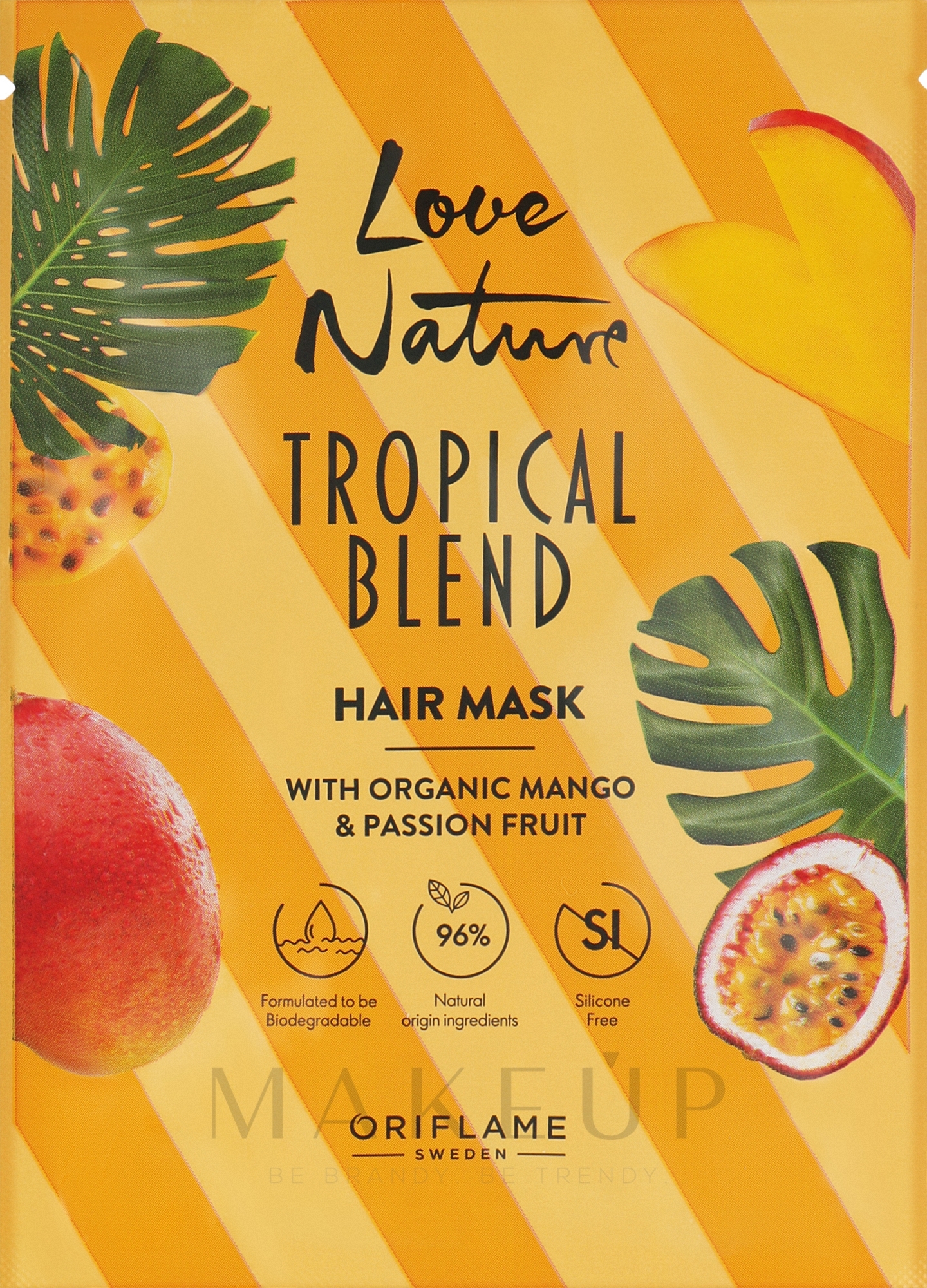 Bio-Mango- und Passionsfrucht-Haarmaske - Oriflame Love Nature — Bild 30 ml