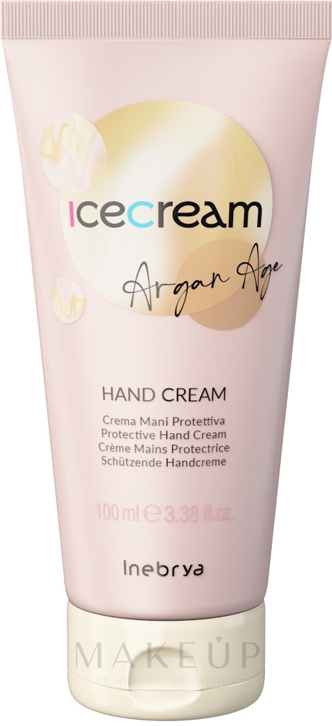 Handcreme mit Arganöl - Inebrya Ice Cream Argan-Age Hand Cream — Bild 100 ml
