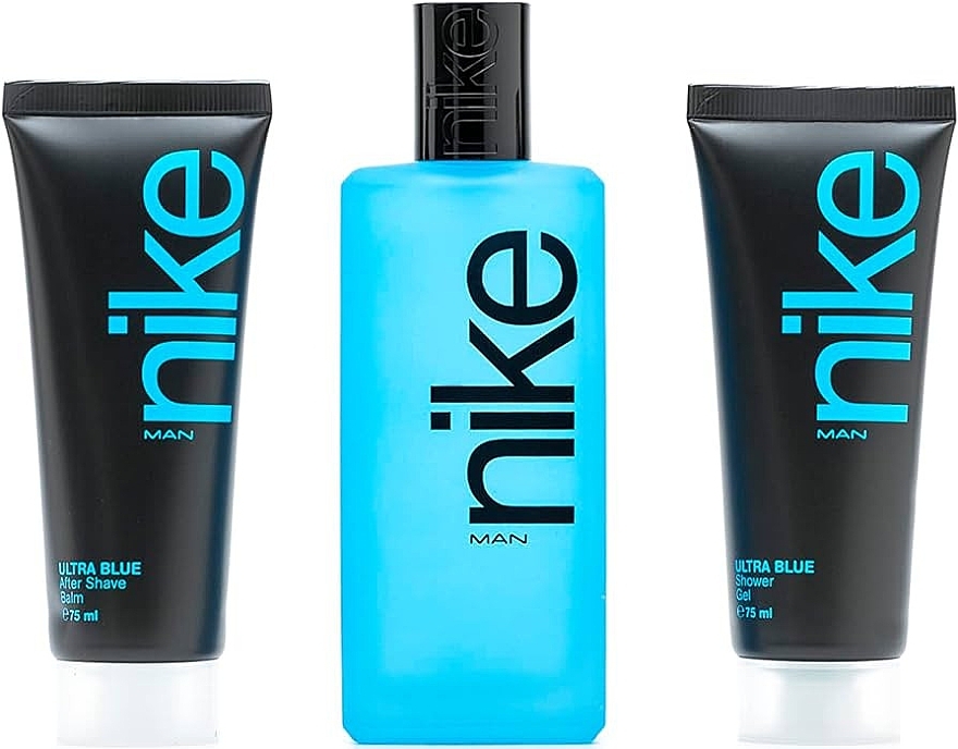 Duftset (Eau de Toilette 100 ml + Duschgel 75 ml + After Shave Balsam 75 ml) - Nike Man Ultra Blue  — Bild N2