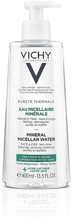 Thermales Mizellenwasser zum Abschminken für fettige und Mischhaut - Vichy Purete Thermale Mineral Micellar Water — Bild N1